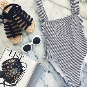Work It Overall One Piece Swimsuit